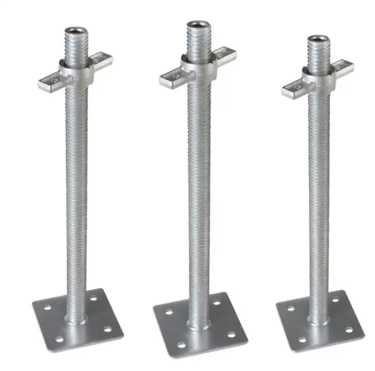 BS1139 Adjustable galvanized jack bases and base plates scaffolding material