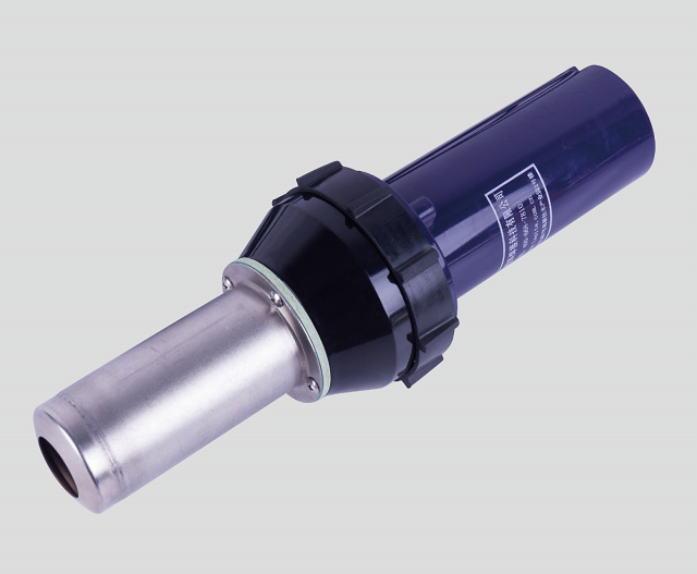 Hot air welding gun for membrane hand-held welding
