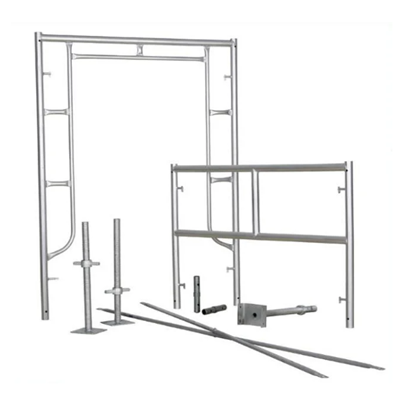 Metallic Standard Metal Scaffolding H Frame System Materials