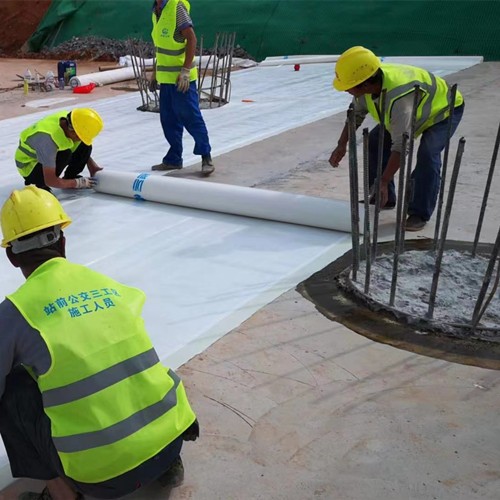 Pre-Applied Fully Bonded Plain HDPE Waterproofing Membrane for Basement Slabs & Walls