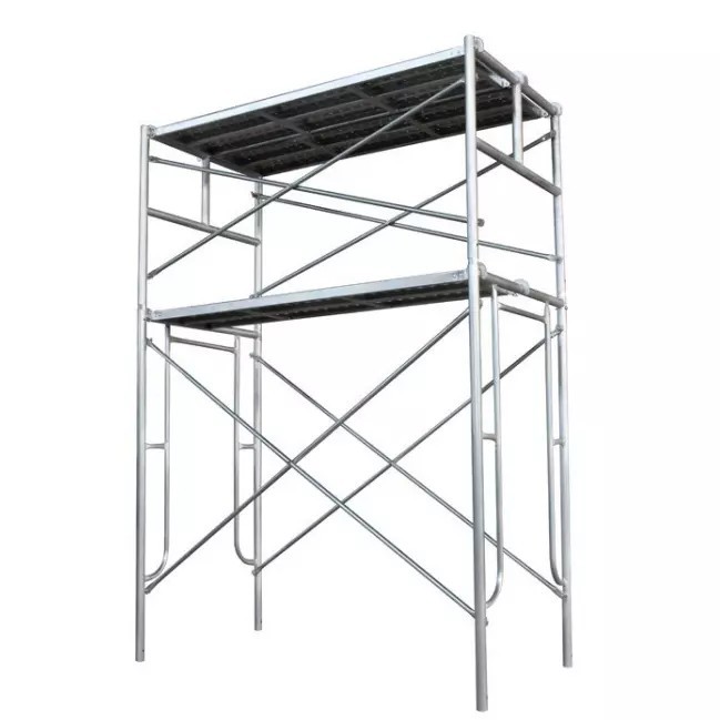 Q235 Galvanized Painted H Frame Ladder Walk Through Scaffolding