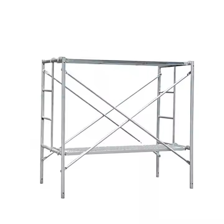Q235 Galvanized Painted H Frame Ladder Walk Through Scaffolding