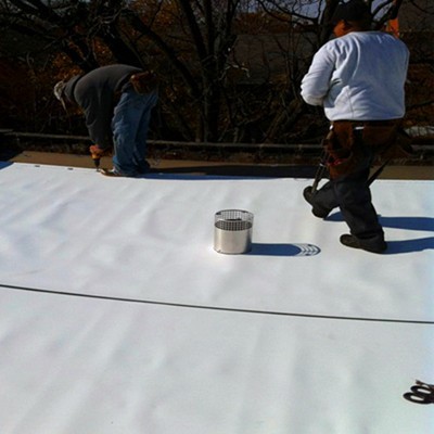 Superb UV Resistance Hot Air Weldable Waterproof Membrane Commercial TPO Roofing